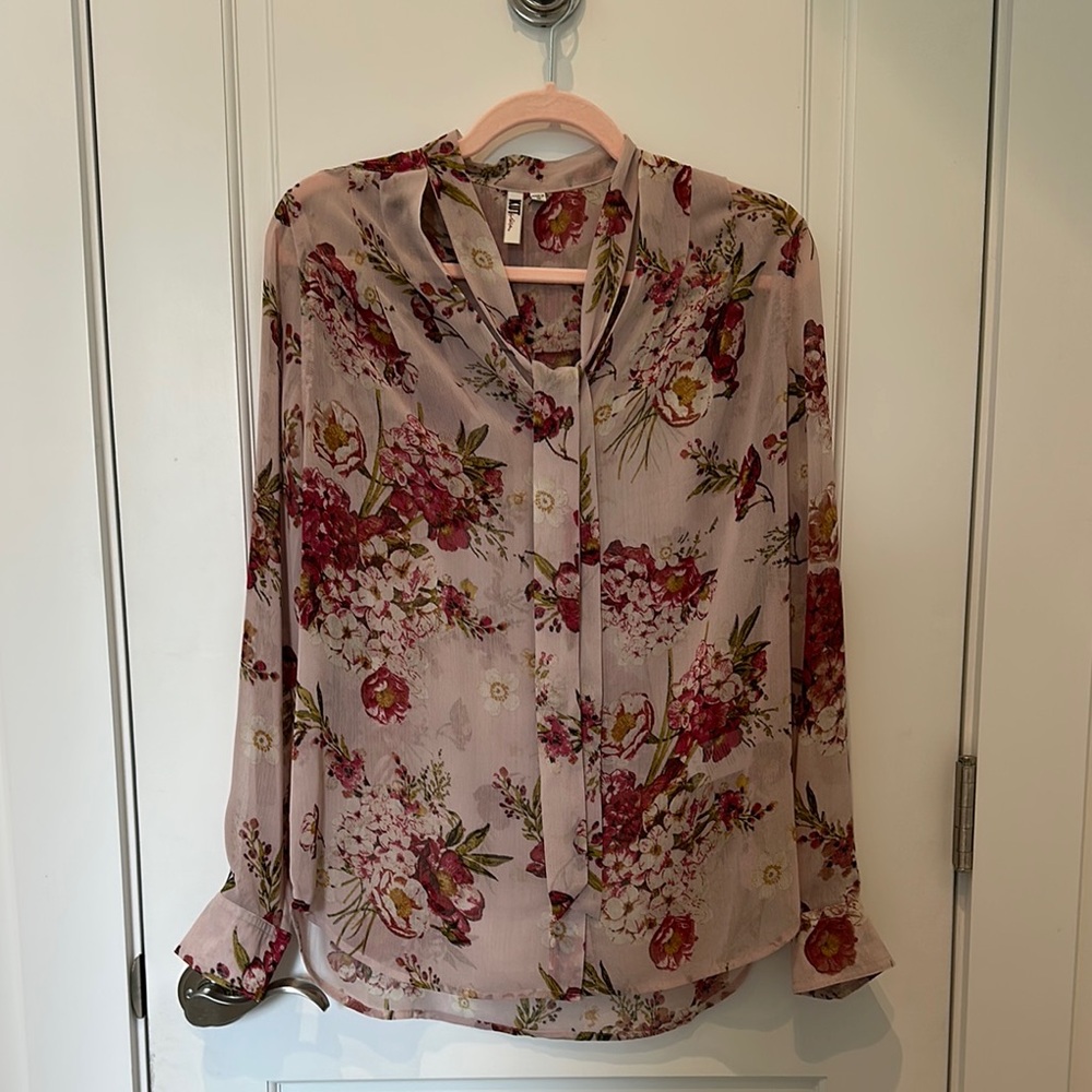 Kut Sheer Floral Blouse